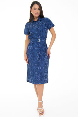 Платье-рубашка Дарина Люкс (деним) - Diolche фото 2