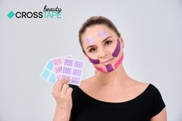 Кросс тейпы для лица CROSS TAPE BEAUTY 2,8 см х 3,6 см размер B цвет мята