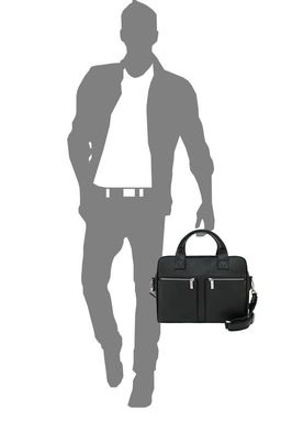 Сумка мужская Ц-80.1 черный - Protege фото 12