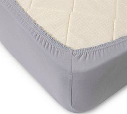 Простыня трикотажная на резинке Мерцана (Серый) MERC13 90x200