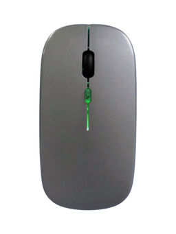 Мышь MB-2.4 беспроводная, оптическая, подсветка, 800-1600 dpi, USB, Bluetooth, серая