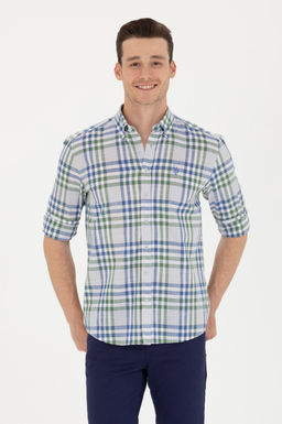 U. S. Polo Assn Мужская рубашка Saks в клетку - U.s. polo assn фото 15