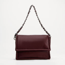 Сумка-мессенджер на клапане, 2 ремня, цвет бордовый