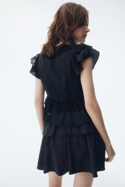 Blusa de sat?n con volantes - H&m фото 5