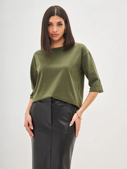 Лонгслив F112-1001. khaki