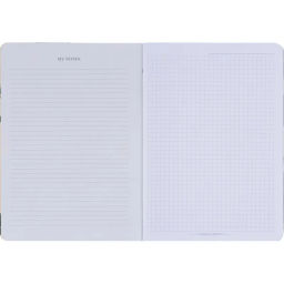 Тетрадь общая, BS, 150х210мм, 48л., клетка, скрепка. Flora, черный N4138