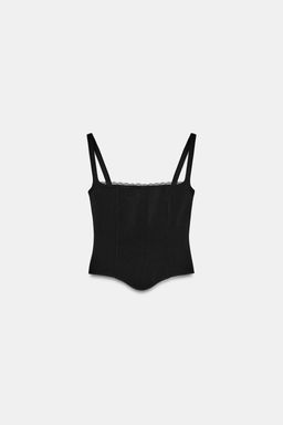 VARSITY BANDEAU TOP - Zara фото 8