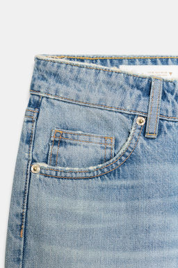 JEANS TRF WIDE LEG CROPPED TIRO BAJO / Azul claro - Zara фото 8
