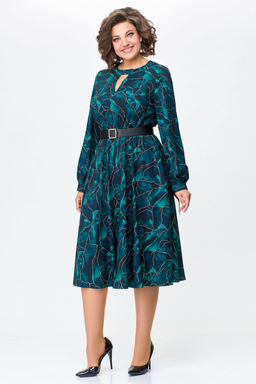 Блуза Swallow 803.2 черный+серебряный узор фото 942