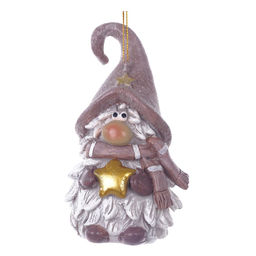 Фигурка декоративная подвесная "Гном", L5,5 W5 H10 см, 2в.