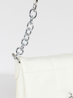 Сумка женская искусственная кожа XHD-12811, 1отд, плеч/ремень, белый SALE 260553 - Adelia фото 9