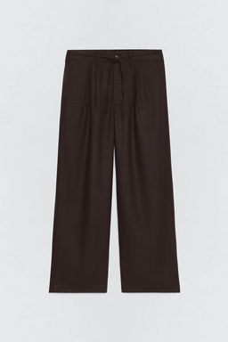 PLEATED FLANNEL SUIT TROUSERS SOSHIOTSUKI X ZARA фото 4