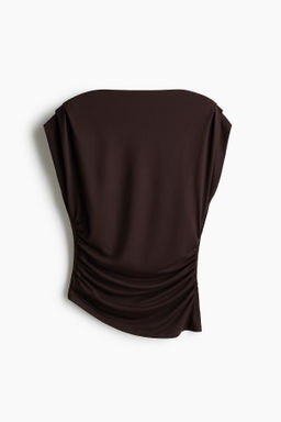 Top drapeado con escote barco - H&m фото 4