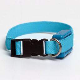 Ошейник светящийся узкий для небольших собак, 26 х 1,5 см, голубой - Пижон фото 2