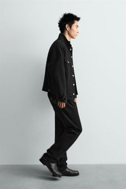 LIMITED EDITION CROPPED FIT DENIM JACKET - Zara фото 6