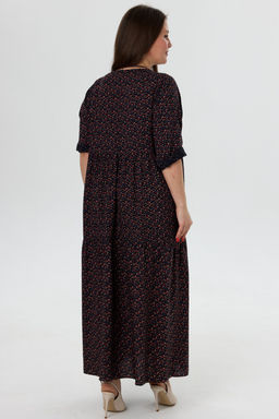 Платье штапель 5872/92/Синий