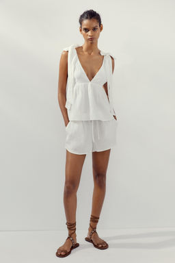 TOP WITH BOWS - Zara фото 16