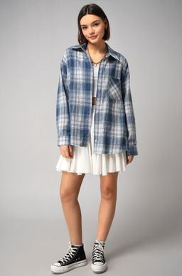 Рубашка женская в клетку Happyfox