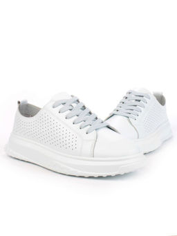 05-PDXL141-2 LT. BLUE Кроссовки женские (натуральная кожа)