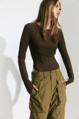 Body tanga en punto texturizado - H&m фото 4