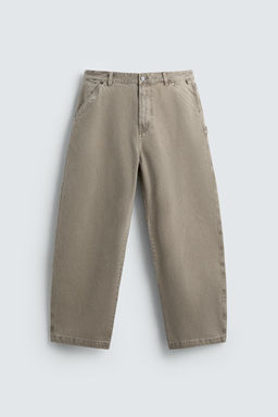 BALLOON FIT WASHED TROUSERS - Zara фото 7