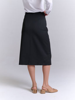 Юбка прямого кроя из костюмной ткани