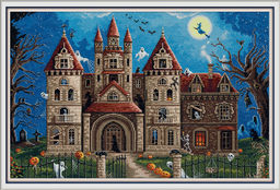 Набор для вышивания PANNA Золотая серия ZU-7490 Замок с привидениями 45 х 30 см
