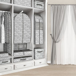 VAL CG-BOX-LM Короб стеллажный с крышкой, большой, 30*40*25 см, CLASSIC GREY, шт