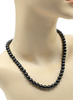 Бусы из шунгита натурального шарик 8мм, 47см