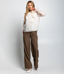 Блуза #КТ966 (1), кремовый