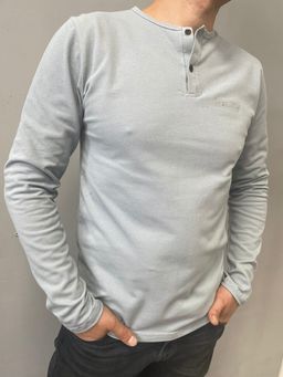 100% ХЛОПОК ПИКЕ Лонгслив мужской - Knitka wear фото 4