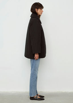 Siyah Oversize Ceket - Mavi фото 5