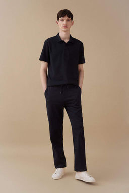 New Regular Fit Basic Duz K?sa Kollu Polo Tisort - Defacto фото 5