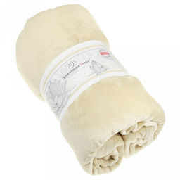 Плед/покрывало 150х200см "Песчаное облако", велсофт "Virginia" набивной, полиэстер 100%, плотность 260г/м2, упаковка: 16х33см пояс бумажный, "Домашняя мода" (Россия)