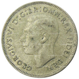 1 флорин (2 шиллинга) 1951 года Австралия 50 лет Федерации