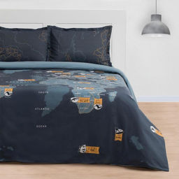 Постельное бельё Этель евро Путешествие 200х217 см, 240*220 см, 50х70+3 см - 2 шт, ранфорс