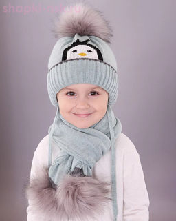 03-60-D Комплект детский (шапка+шарф) (48-50)