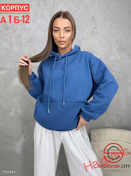 Худи с начесом для женщин оверсайз - Bruno фото 5