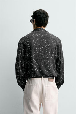 FLOWING POLKA DOT SHIRT - Zara фото 3