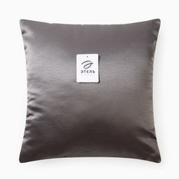 Декоративная подушка «Этель», 40×40 см, Дамаск PEWTER SOLID, 100% п/э