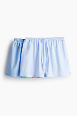 Pack de 2 pantalones cortos de pijama en popelina - H&m фото 6