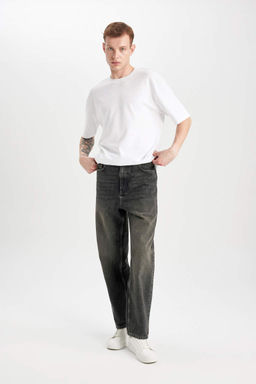 Широкие джинсовые брюки Baggy с нормальной талией и широкими штанинами - Defacto фото 2