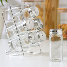 Набор для специй на подставке Лесенка, ёмкость, 4,510,5 см, 6 шт - Simaland фото 3