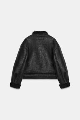 FAUX SUEDE DOUBLE-FACED JACKET - Zara фото 7