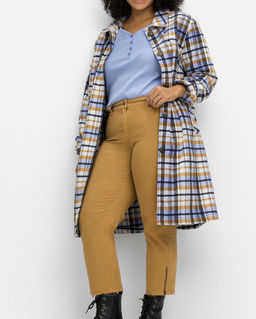 Фланелевое пальто, цветное