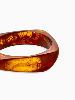 Браслет манжет акрил "Тренд", цвет коричневый