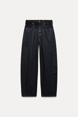 ZW COLLECTION BARREL MID-RISE JEANS - Zara фото 7
