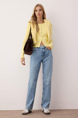 Mavi Yuksek Bel Duz Paca Straight Jeans TWOAW26JE00245