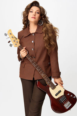 Жакет FITA 20753 терракот + коричневый  фото 3