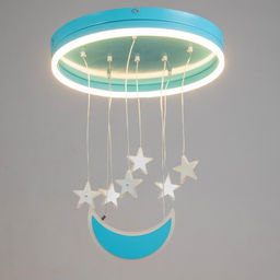 Люстра «Лунный свет» LED 58 Вт синий 50×50×60 см BayerLux